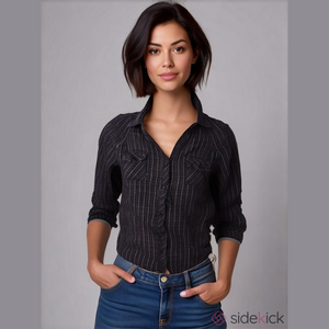 Purple Plaid Flannel button up